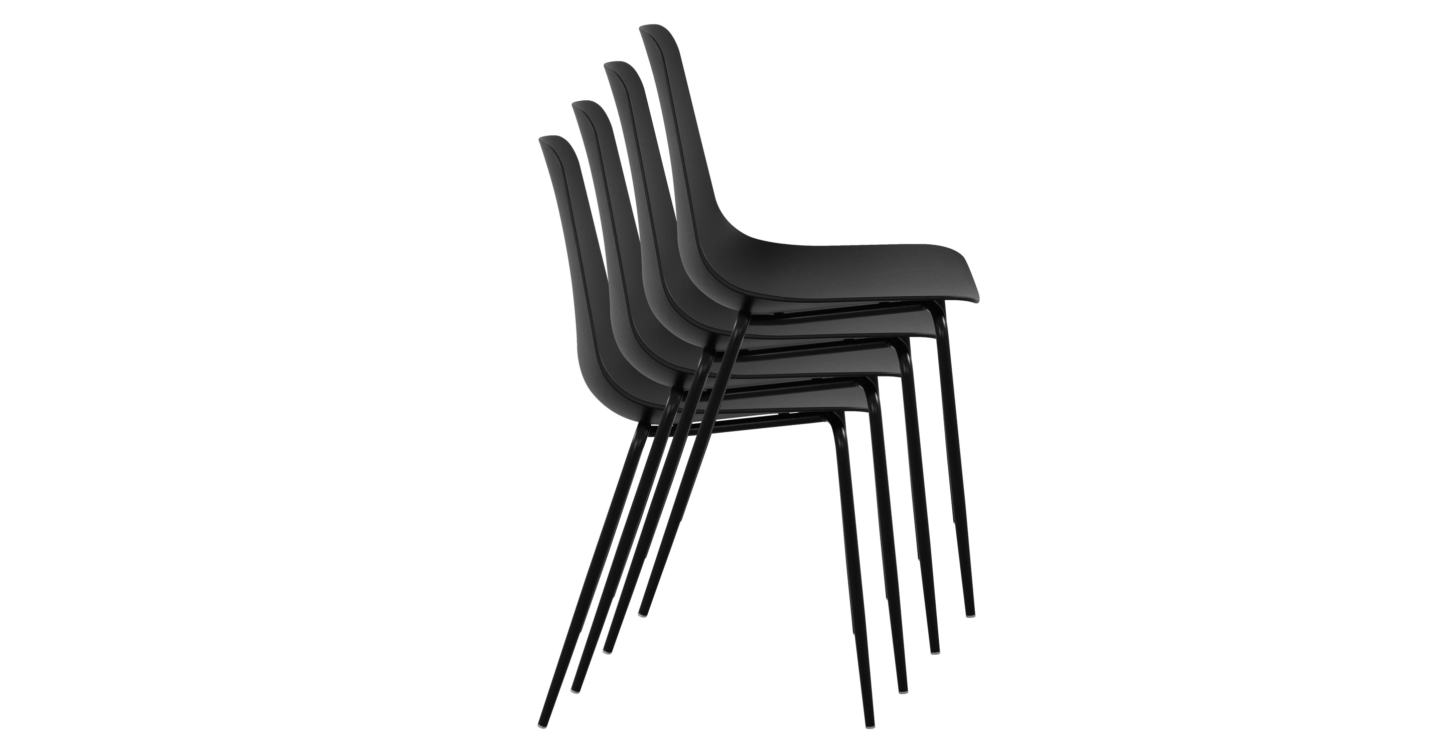 Isla Stackable Dining Chair - Modern & Space-Saving for Restaurants, Cafes, and Home Dining Areas
