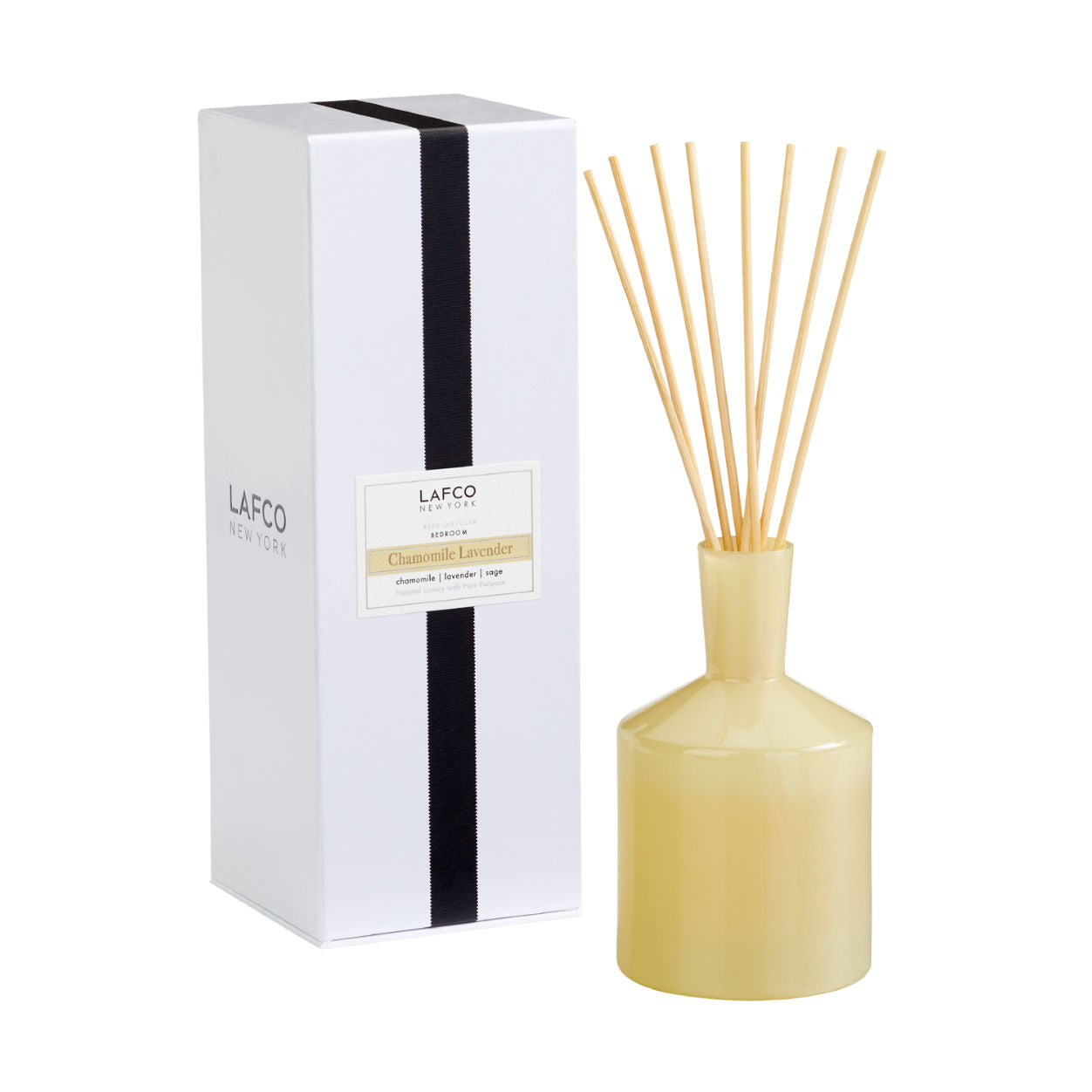 Premium Chamomile Lavender Essential Oil Reed Diffuser Set - 100% Natural Aromatherapy for Home, Office, Bedroom & Bathroom Relaxation