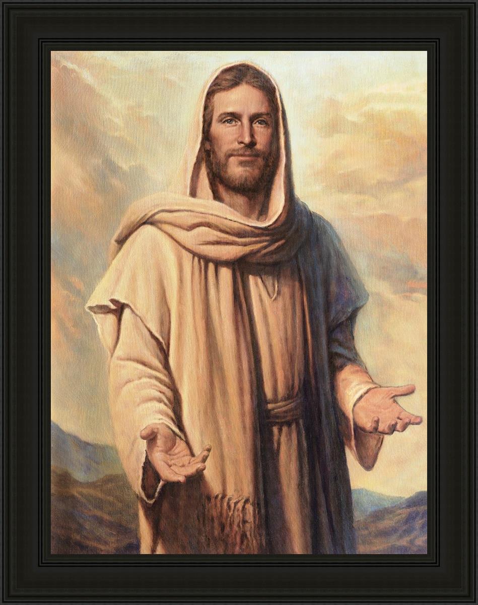 Abide With Me Large Wall Art - Inspirational Canvas Print for Living Room, Bedroom & Office Decor - Perfect for Home, Church & Spiritual Spaces