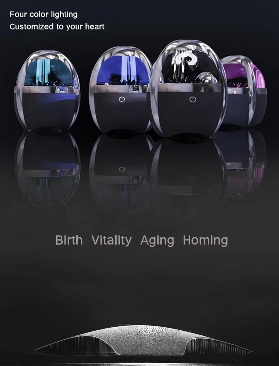 Ferrofluid Bluetooth Speaker with 4-Color Customizable LED Lights | Wireless Bluetooth 5.0 Speaker for Home, Office & Parties | Cool Tech Gadget for Men's Birthday Gifts