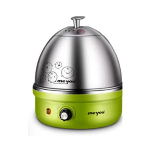 NesRabbit 304 Stainless Steel Electric Egg Boiler - Automatic Shutoff, Detachable Egg Tray for Perfect Hard/Soft Boiled Eggs | Multi-Functional Breakfast Food Heater for Home & Office Use