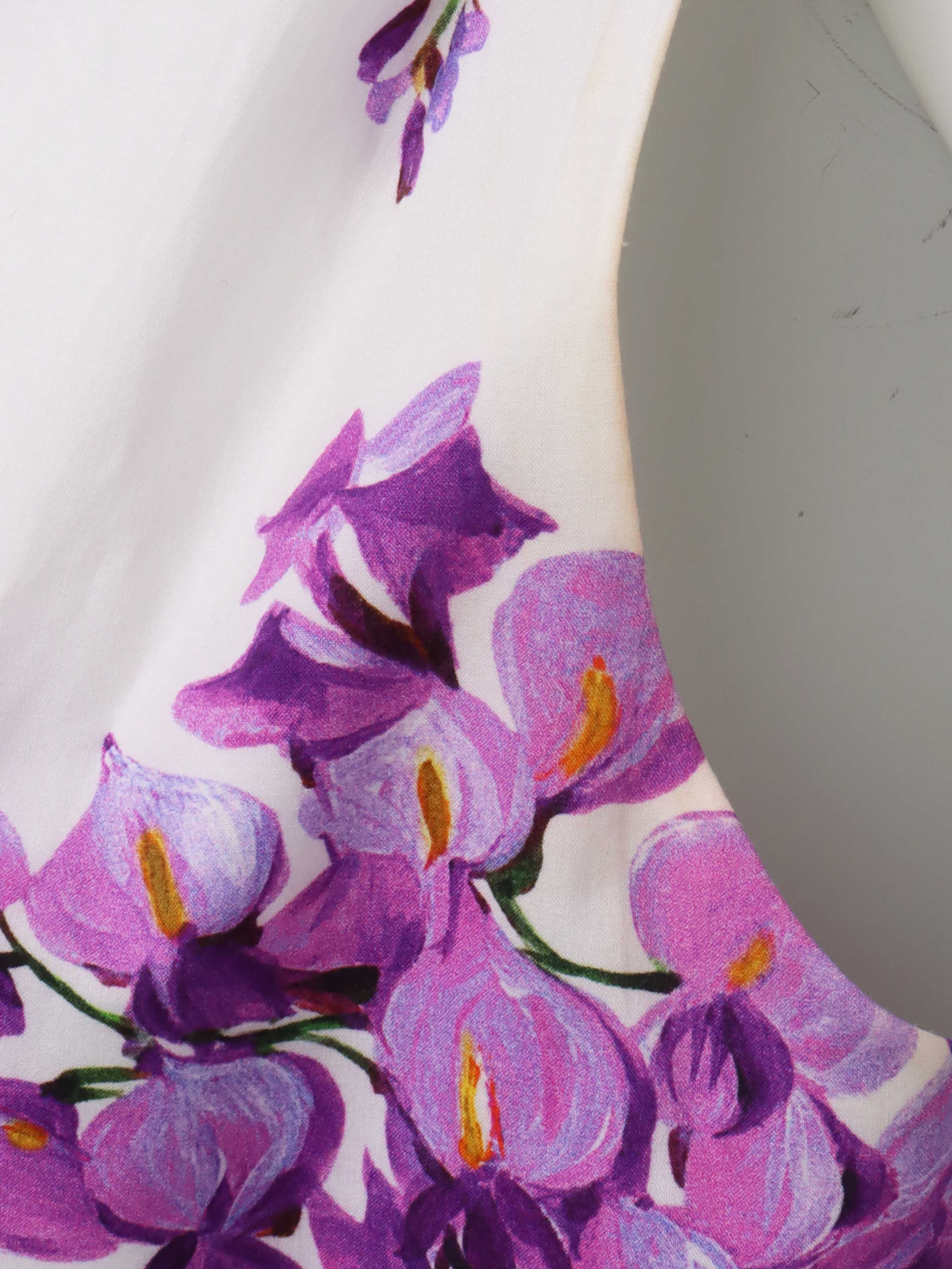 Dolce & Gabbana Purple Floral Mini Dress for Women | Elegant Summer Party Cocktail Dress | Perfect for Weddings, Date Nights & Special Occasions