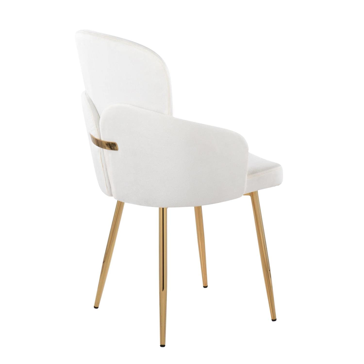LumiSource Dahlia Upholstered Dining Chairs Set of 2 - Modern Kitchen & Dining Room Chairs for Home, Restaurant, or Office Use