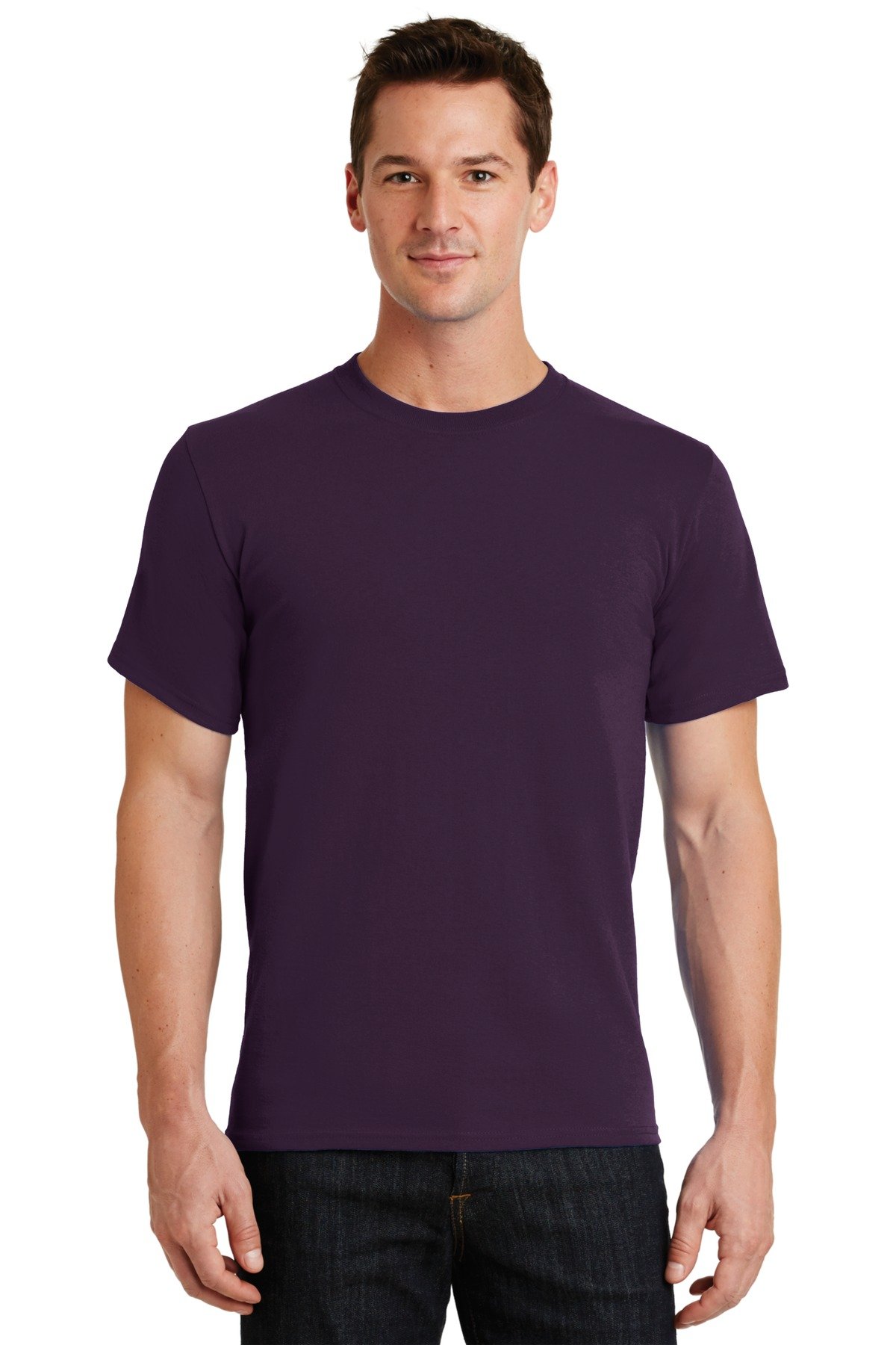 Port & Company PC61 Essential Cotton T-Shirt for Men & Women - Soft Comfort Fit Crewneck Tee for Casual Wear, Workouts & Layering