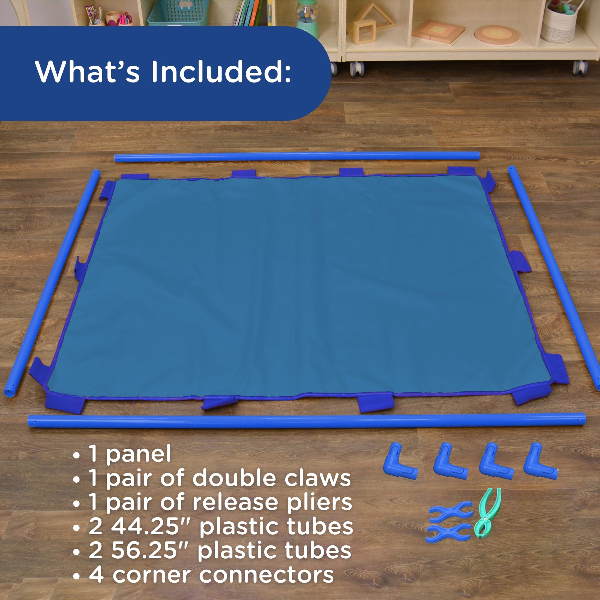 Children's Factory Big Screen PlayPanel - Kids Room Divider & Classroom Privacy Screen for Play Areas, Daycares & Homeschooling | Durable Deep Water Design for Creative Play Spaces
