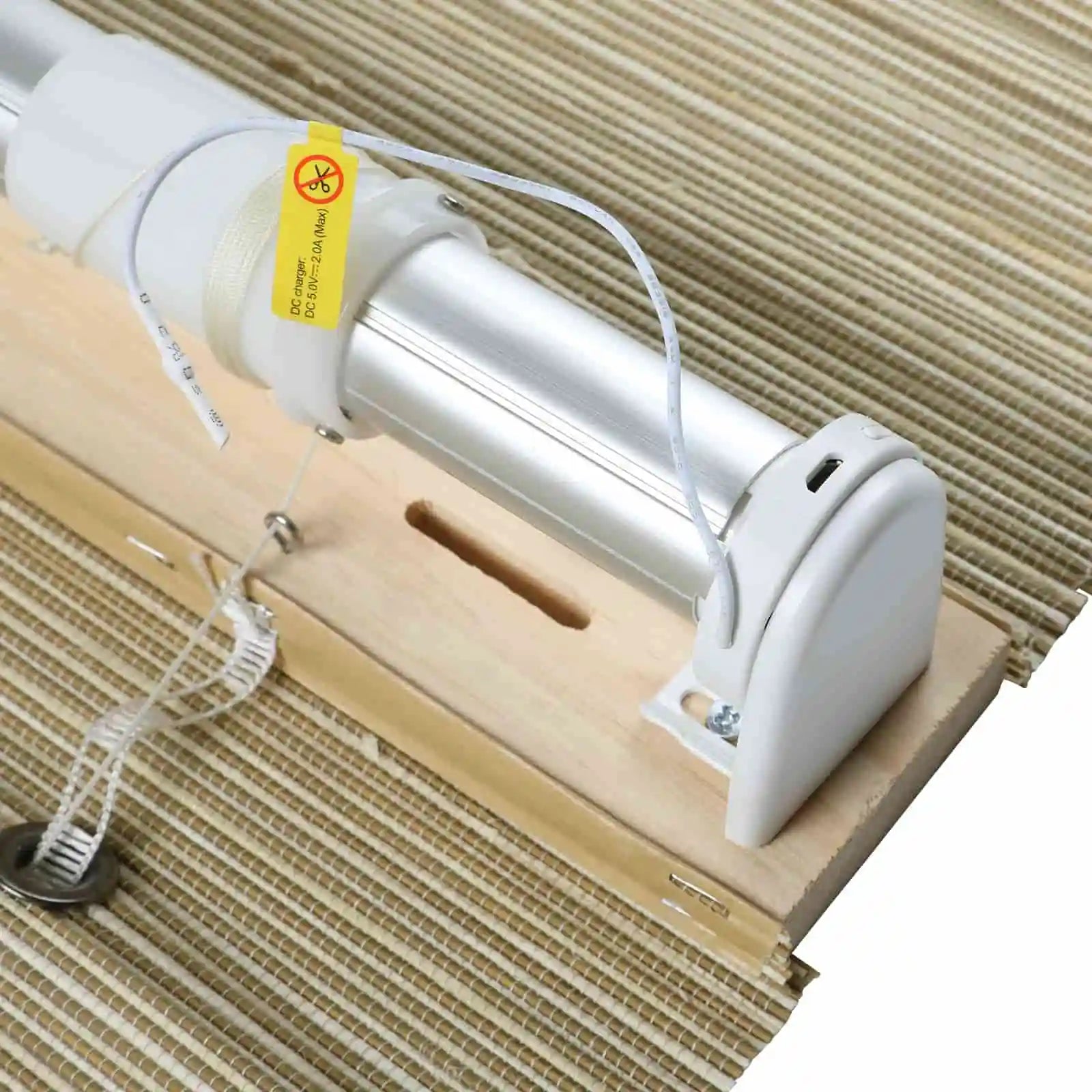 Rae Motorized Window Shades - Bamboo Woven Series P | Smart Home Automation | Perfect for Living Room, Bedroom & Office