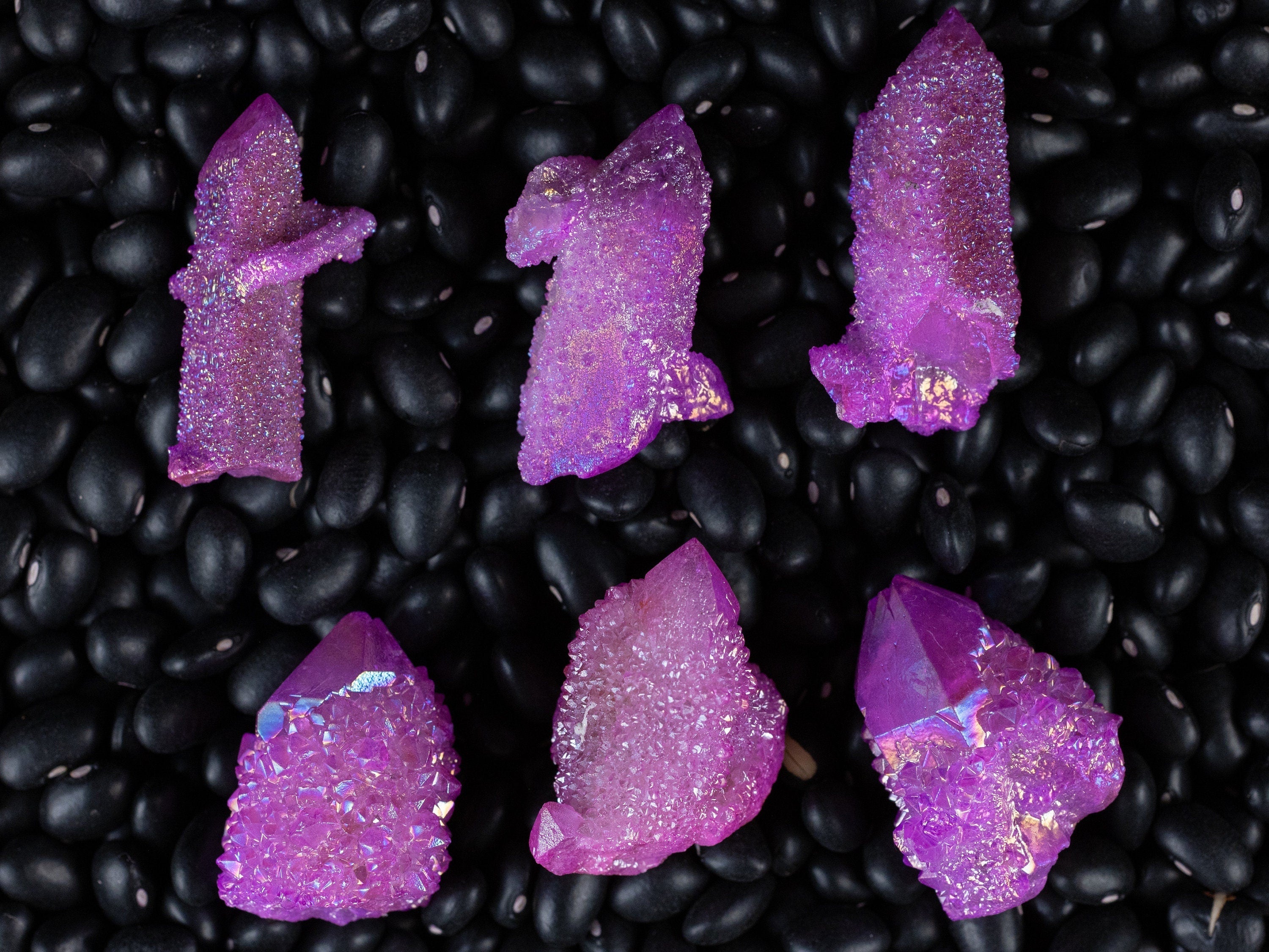Pink Ruby Aura Quartz Crystal Point - Rainbow Healing Stone, Spirit Quartz for Meditation & Energy Work | Crystal Decor, Home & Office Feng Shui, Gift for Spiritual Seekers (E2140)