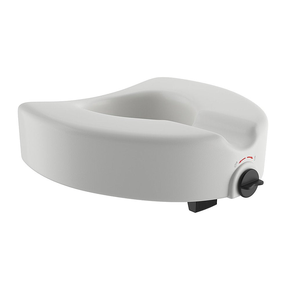 Locking Raised Toilet Seat Without Arms - Elderly & Disabled Safety Bathroom Aid for Seniors and Post-Surgery Recovery