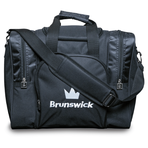 Brunswick Attack Single Tote Black Bowling Bag - Lightweight & Durable for League Play & Practice - Perfect for Bowling Enthusiasts & Pro Players