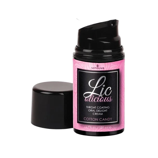 Lic O Licious Oral Delight Cream Cotton Candy 1.7 Oz - Sweet & Fluffy Cotton Candy Flavor for Parties, Events & Dessert Toppings | Long-Lasting Flavor Experience