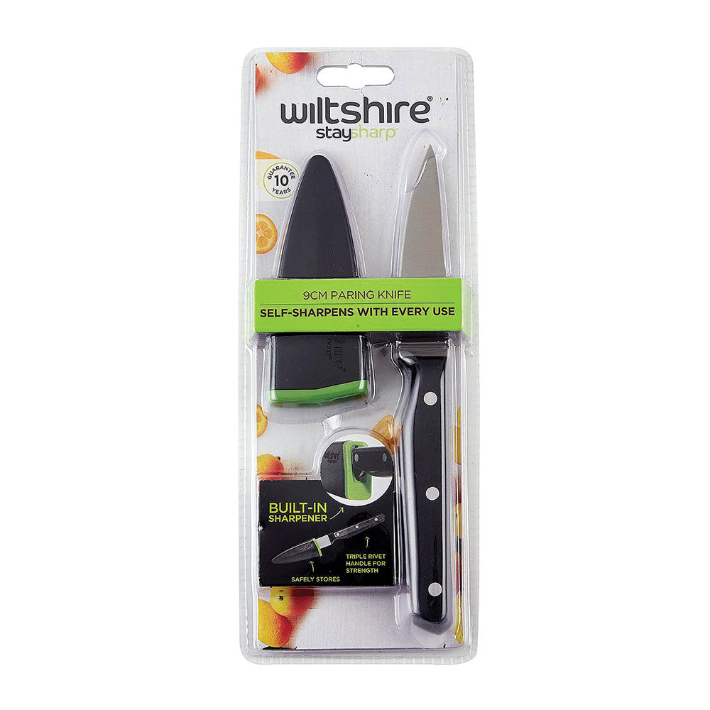 StaySharp Triple Rivet Paring Knife 3.5 Inch - Premium Stainless Steel Kitchen Knife for Precise Peeling, Slicing & Trimming - Perfect for Fruits, Vegetables & Detailed Culinary Tasks