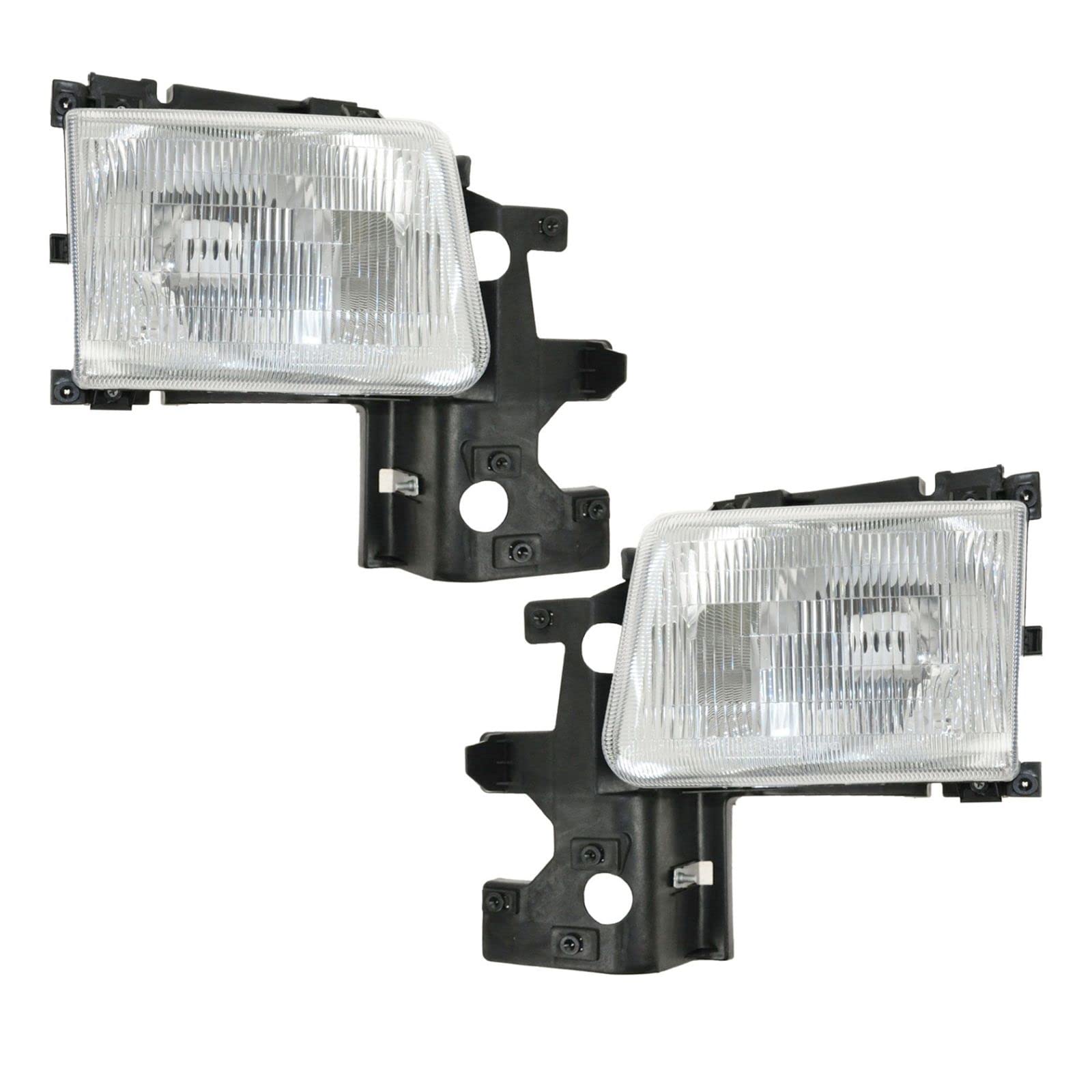 94-97 Dodge Van Replacement Headlights Pair Set - Left LH & Right RH Headlamps - Perfect for Night Driving & Off-Road Adventures