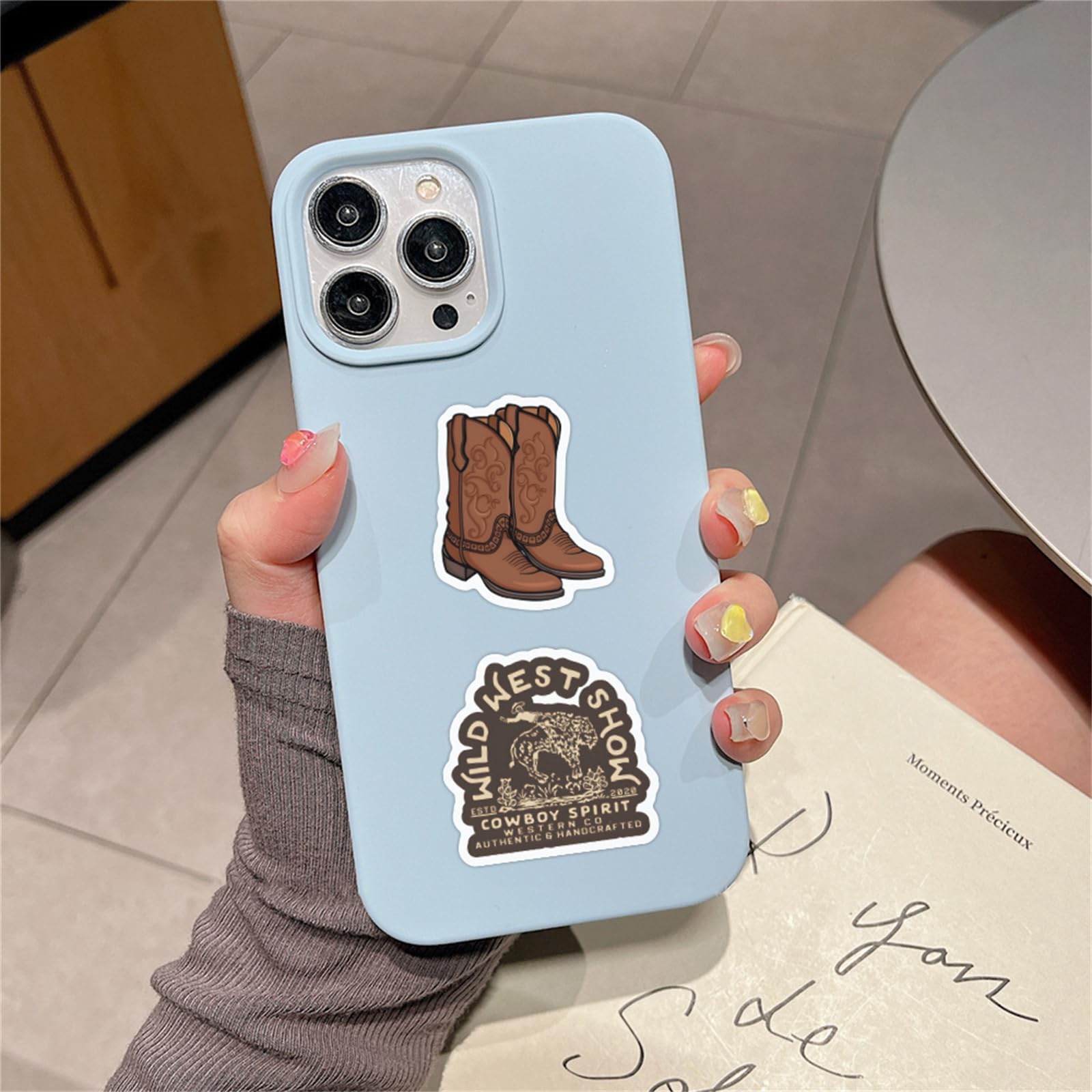 64PCS Western Cowboy Stickers - Waterproof Vinyl Decals for Water Bottles, Laptop, Luggage & Guitar | Country Themed Stickers for Adults & Teens | Perfect for DIY Crafts, Scrapbooking & Western Decor