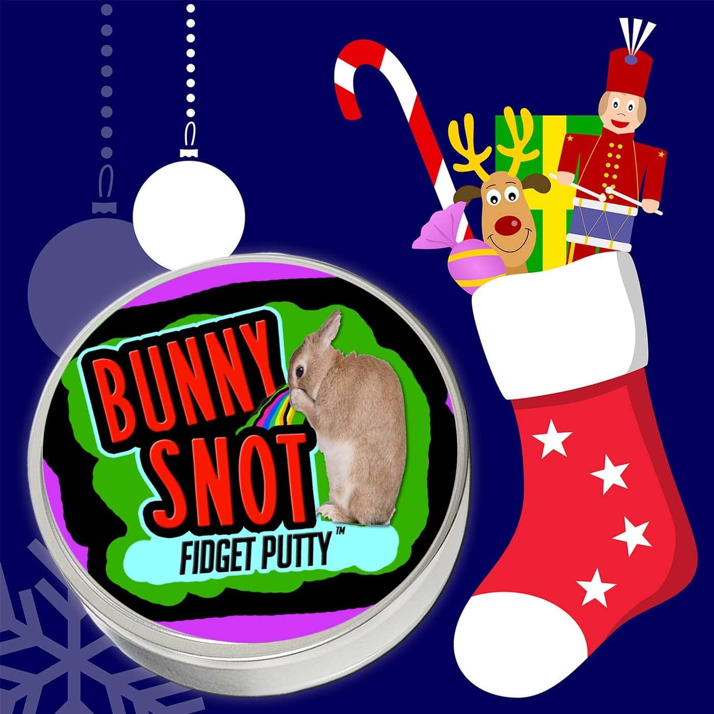 Bunny Snot Fidget Putty - Stress Relief Therapy Toy for Kids & Adults | Easter Basket Stuffers, Stocking Fillers | Fun Sensory Play for Anxiety Relief & Focus