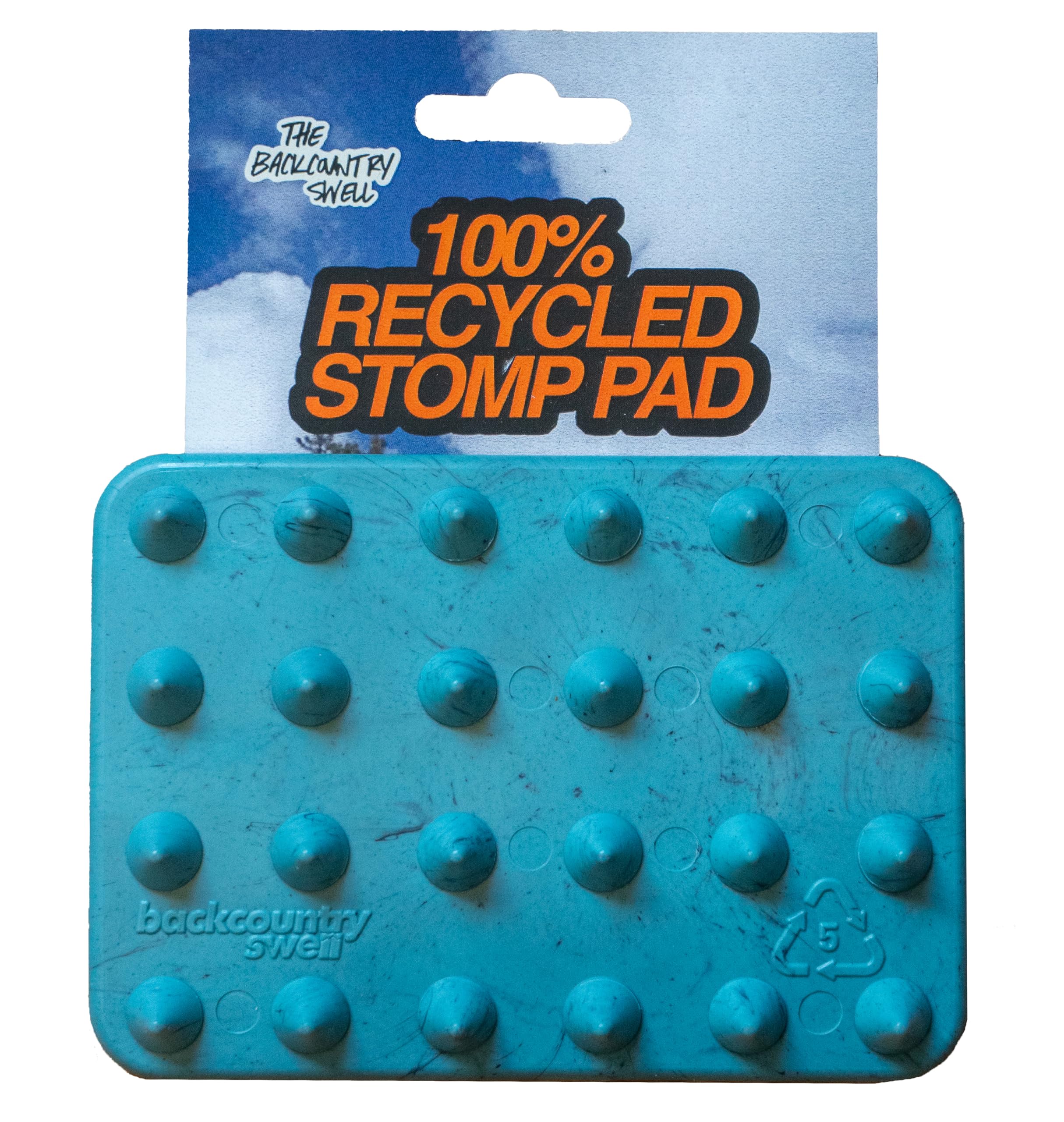 Eco-Friendly Snowboard Stomp Pad - 100% Recycled Plastic with Spike Grip for Maximum Traction | Perfect for Icy Slopes & Mountain Adventures