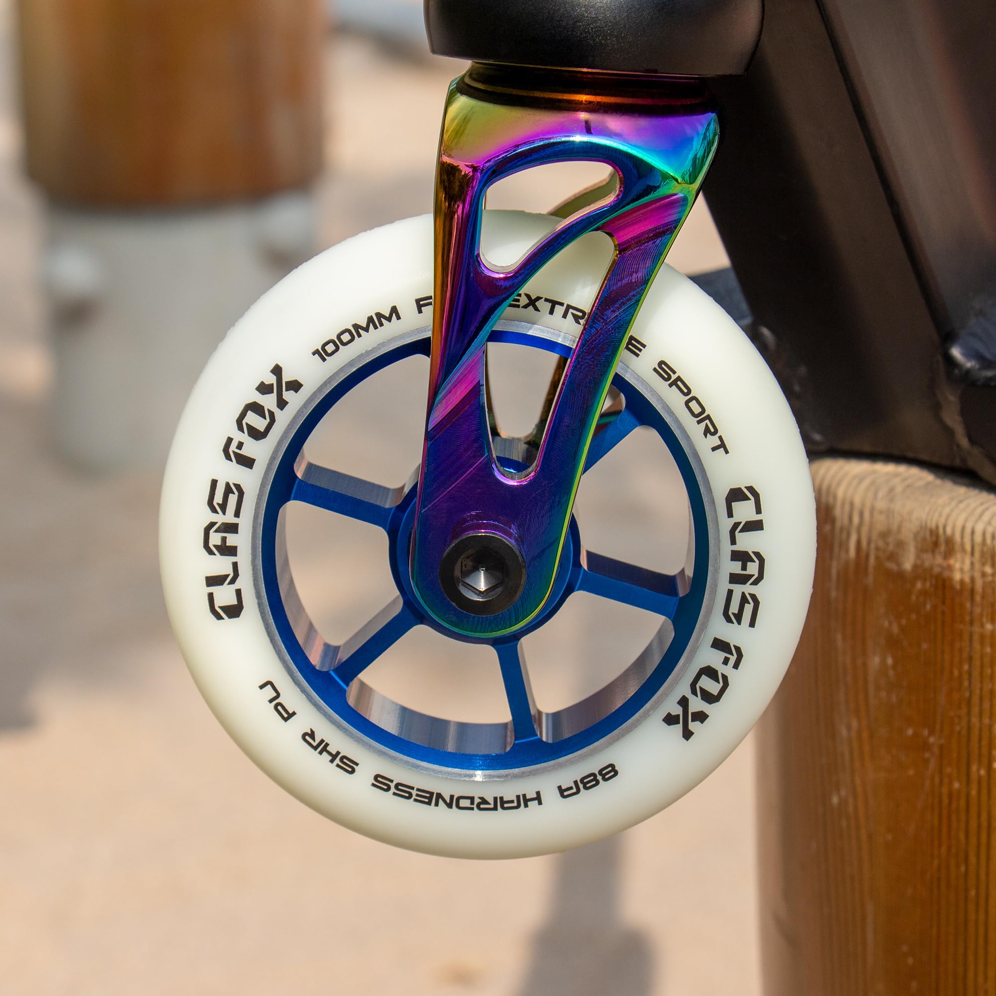Pro Stunt Scooter Wheels 100mm with ABEC-9 Bearings & CNC Metal Core - High Performance Gravity Wheels (2-Pack) for Extreme Tricks, Park Riding & Freestyle Scooting