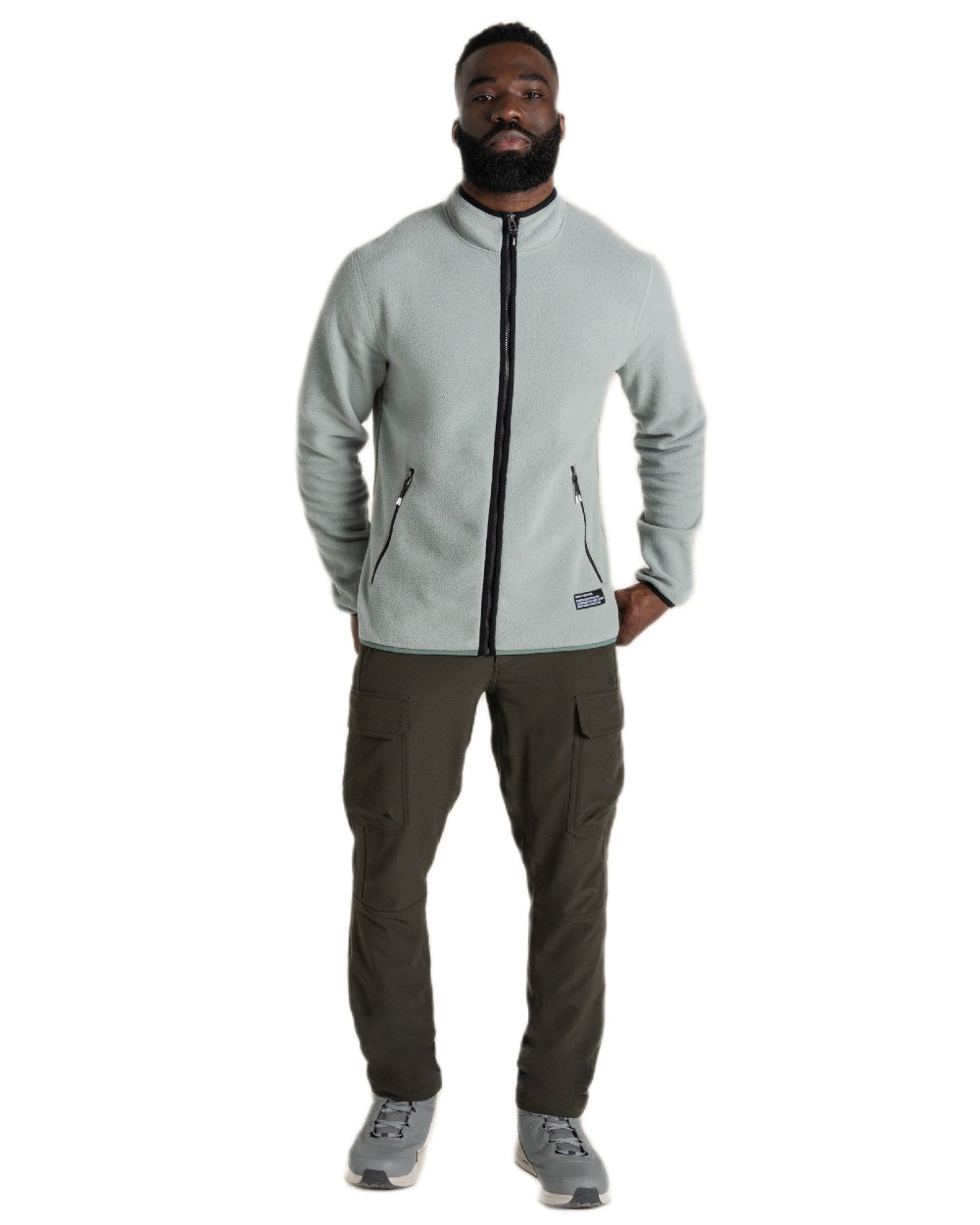 Craghoppers Men's CO2 Renu Full Zip Fleece Jacket - Lightweight Warm Outdoor Jacket for Hiking, Camping & Travel | Eco-Friendly Recycled Material