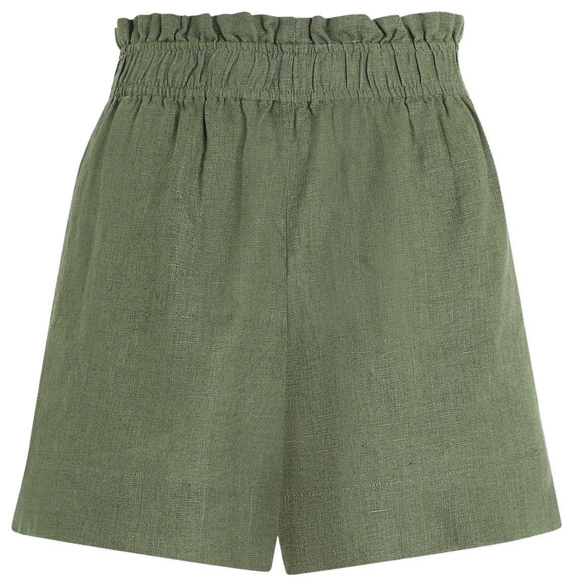 Club Monaco Women's Linen Blend Pull-On Shorts - Comfortable Casual Summer Shorts for Beach, Travel & Everyday Wear