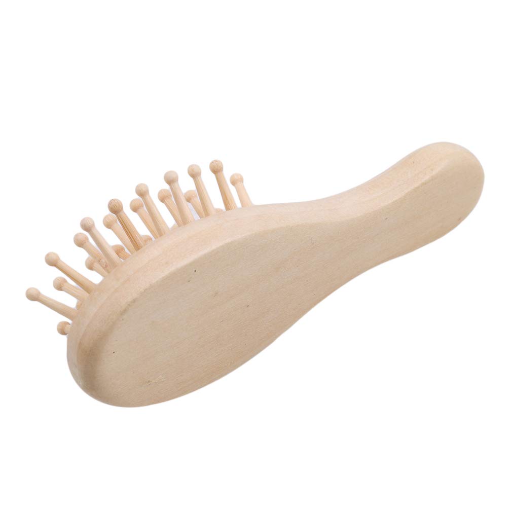 GloryMM Wooden Scalp Massage Comb - Anti-Static Hair Loss Comb for Women with Long & Curly Hair - Perfect for Relaxation & Hair Care at Home or Salon
