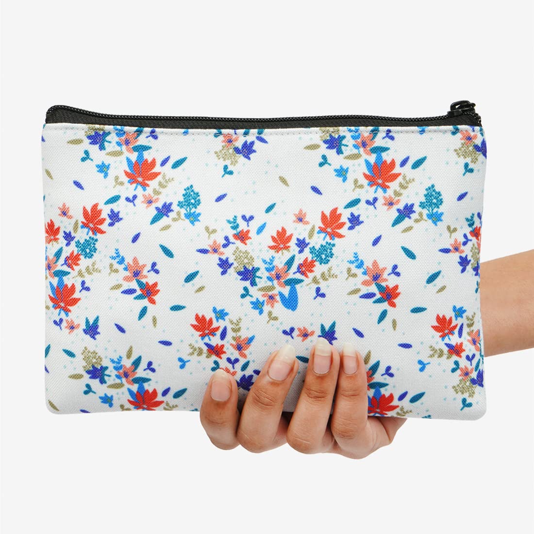 Crazyify Printed Travel Pouch Cosmetic Bag - Waterproof Toiletry Organizer for Women & Men | Makeup Storage Bag | Perfect for Travel, Gym, Camping & Daily Use