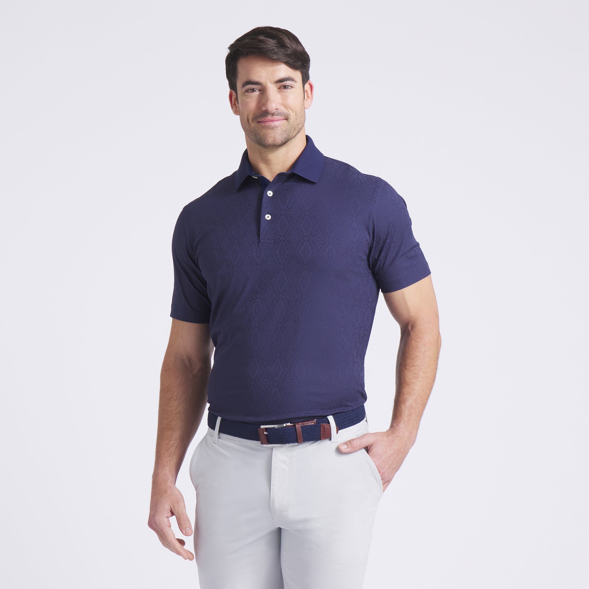 MATTR Doily Golf Polo Shirt for Men - Breathable & Stylish Performance Golf Shirt - Perfect for Golf, Casual Wear & Outdoor Activities