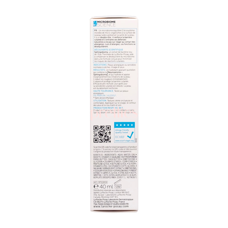 La Roche-Posay Toleriane Dermallergo Face Moisturizer Cream for Sensitive & Very Dry Skin - 1.35 fl oz - Soothing Hydration for Eczema & Allergy-Prone Skin - Day & Night Use