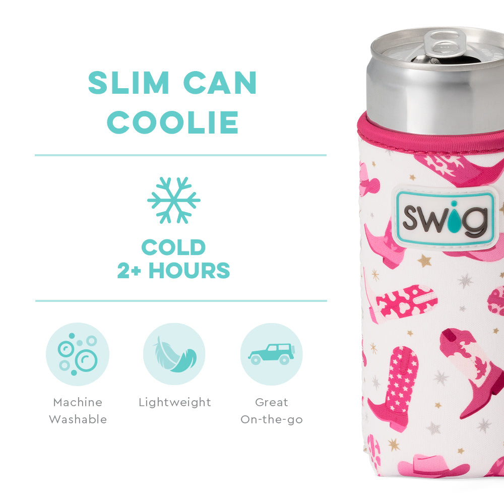 Let's Go Girls Slim Can Coolie - Insulated Beverage Sleeve for 12oz Cans - Perfect for Parties, Beach & Outdoor Activities