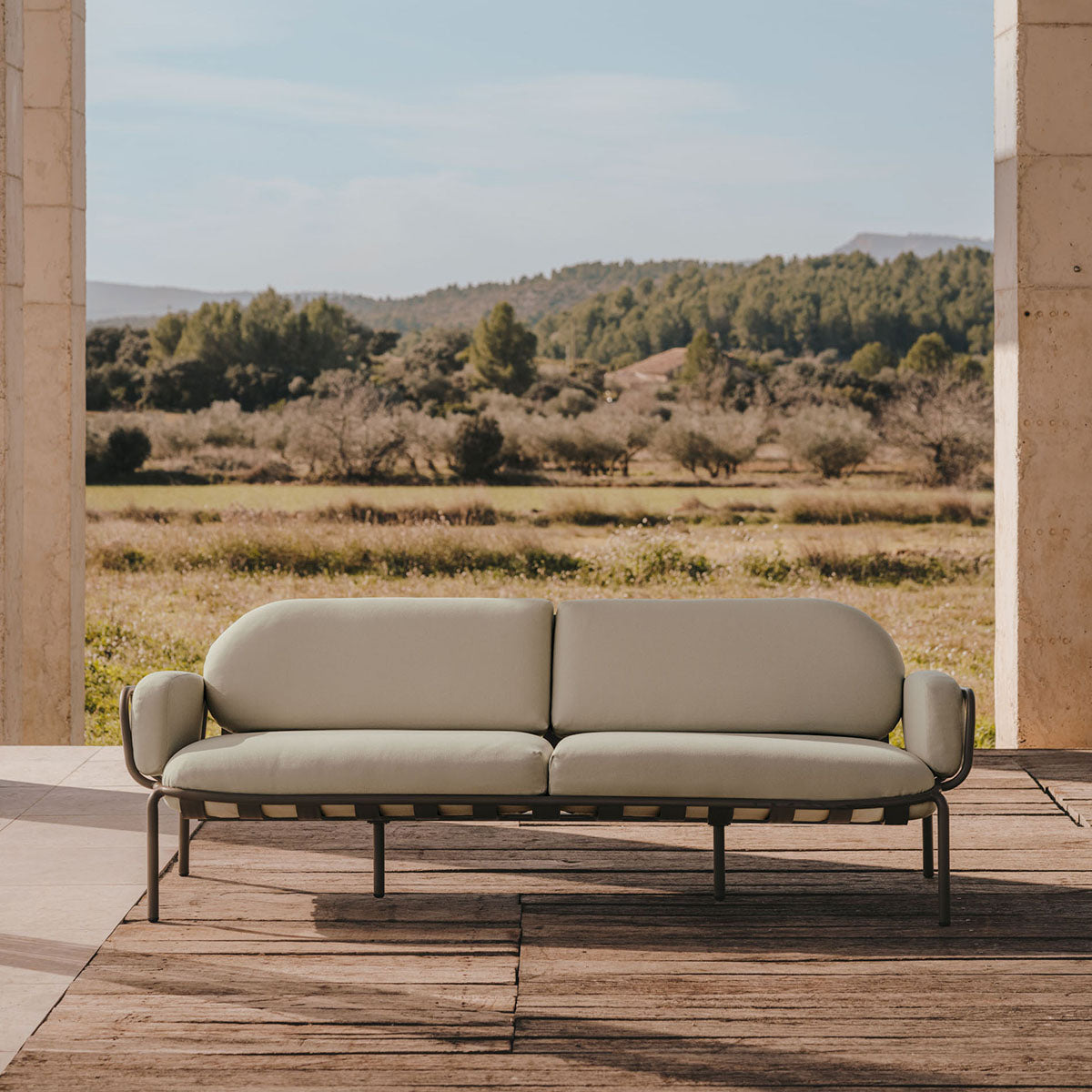 Joncols Outdoor 3-Seat Patio Sofa Set - Waterproof Wicker Furniture for Garden, Poolside, Deck, and Backyard Relaxation