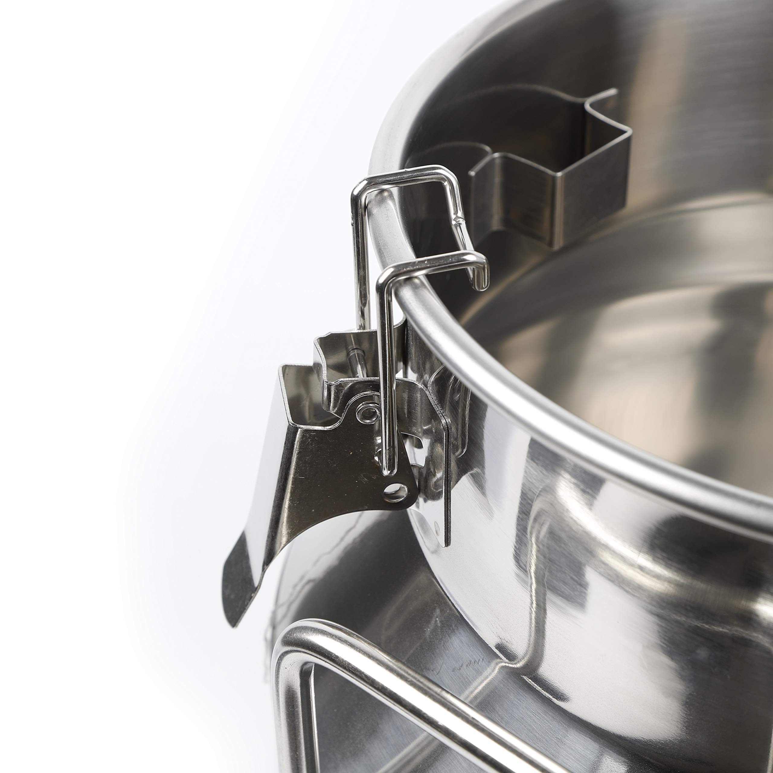 20L (5.25 Gallon) Heavy Duty Stainless Steel Milk Can with Sealed Lid - Food Grade Wine Pail, Water Bucket & Storage Jug - Ideal for Dairy Farm, Home Brewing, Restaurant & Commercial Use