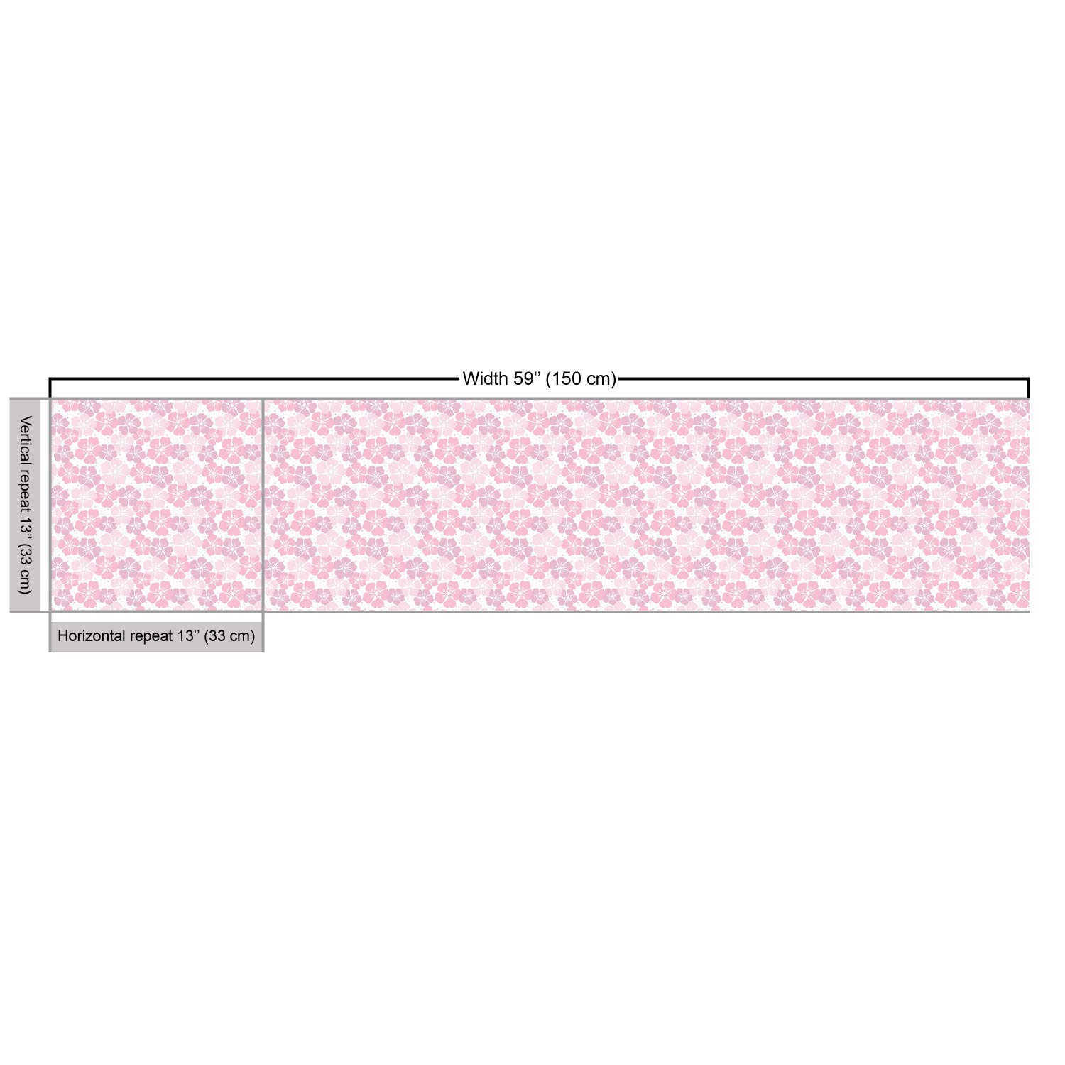 Ambesonne Floral Fabric by The Yard - Continuous Pastel Blush Tone Flowers on White Backdrop, Decorative Upholstery Fabric for Sofa, Curtains & Home Decor (10 Yards, White Rose Pale Pink) - Perfect for DIY Projects, Wedding Decor & Boho Chic Home Accents