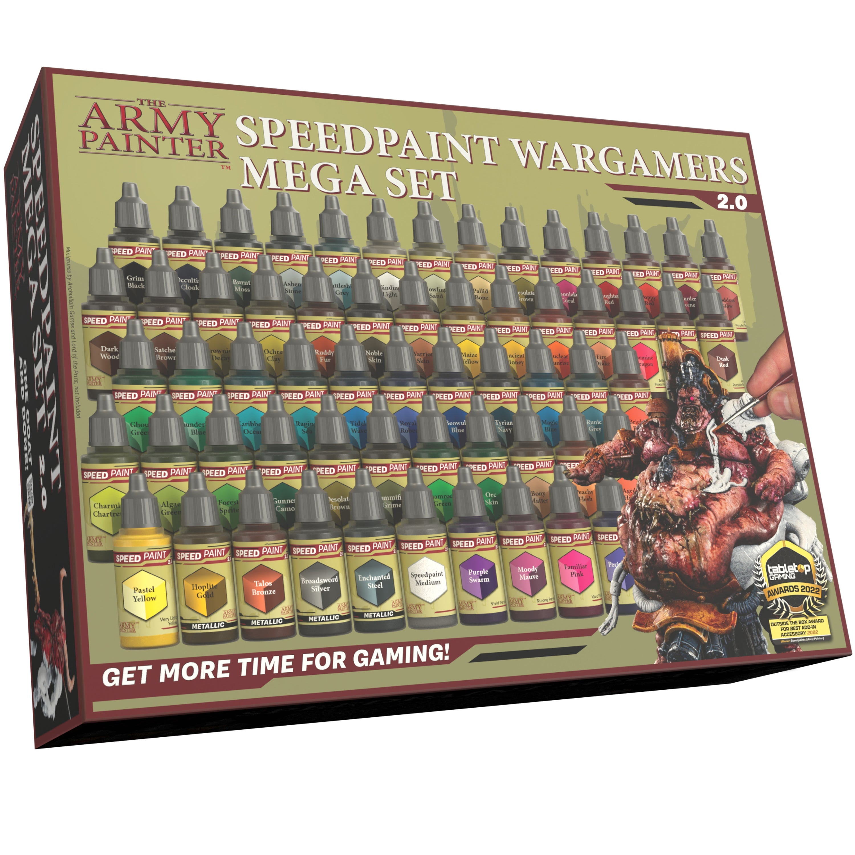 Speedpaint Wargamers Mega Paint Set 2.0 - 72 Premium Acrylic Paints for Miniature Painting - Perfect for Warhammer, D&D, and Tabletop Gaming Models