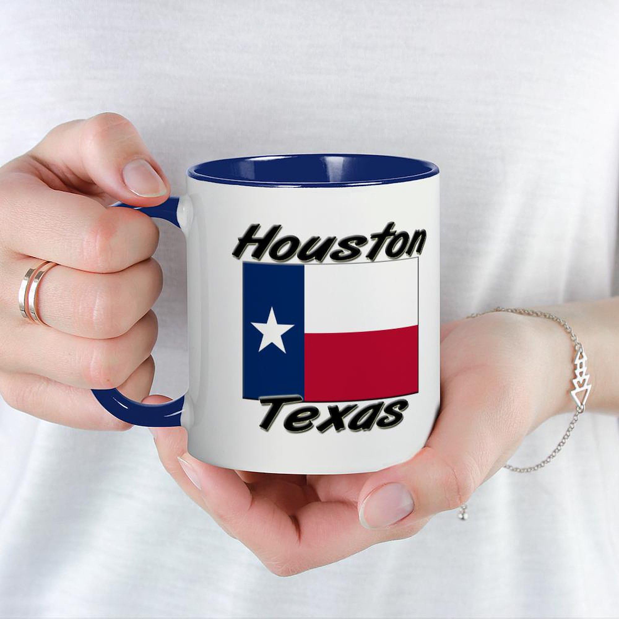 Houston Texas Ceramic Coffee Mug 11 oz (325 ml) - Perfect for Home, Office & Gifts | CafePress