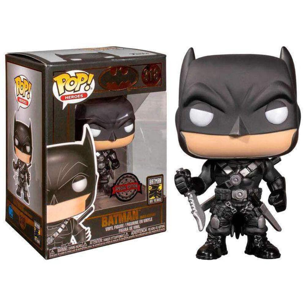 Funko Pop! Batman Grim Knight #318 Exclusive Limited Edition Collectible Figure - Perfect for DC Comics Fans, Superhero Collectors & Home Office Decor