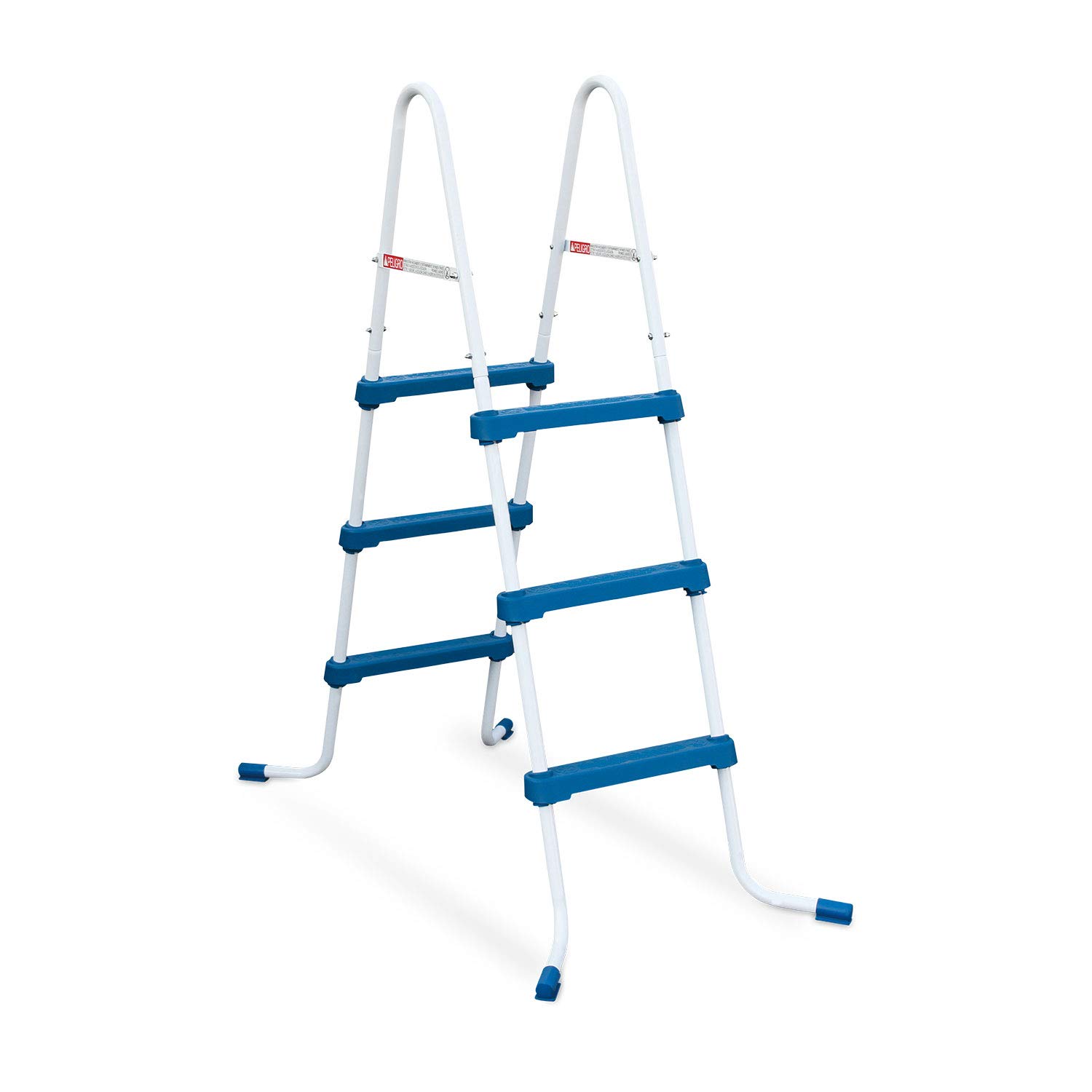 Summer Waves 42 Inch SureStep 3-Step Heavy Duty Steel Pool Ladder for Above Ground Swimming Pools | Safe & Sturdy Outdoor Pool Access | Perfect for Backyard, Inground, and Family Swimming Activities
