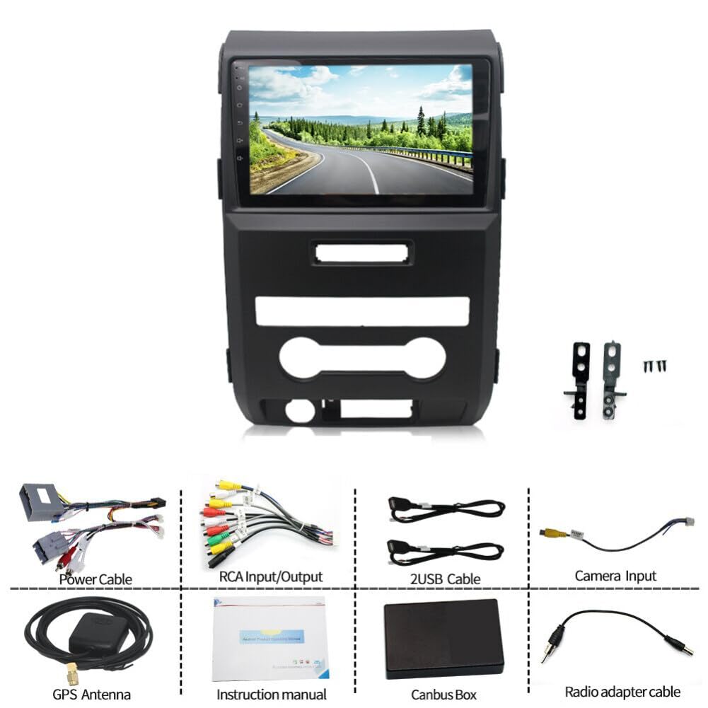 Ford F150 2009-2014 Double Din Car Stereo - 9