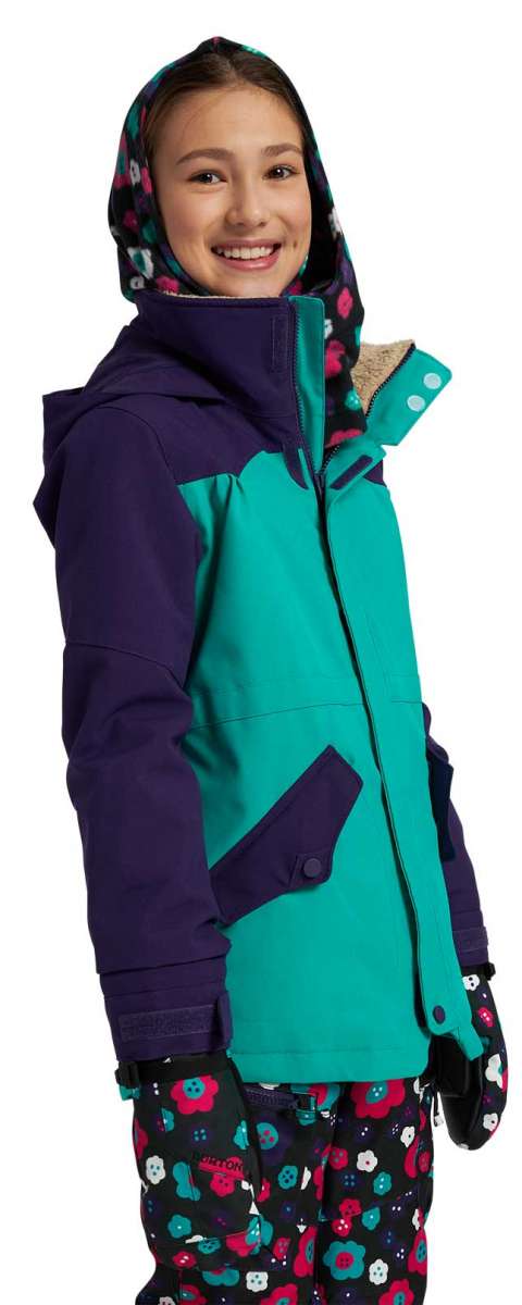 Burton Junior's Shortleaf Shell Jacket 2021 - Waterproof & Lightweight Kids Outdoor Jacket for Hiking, Skiing & Snowboarding