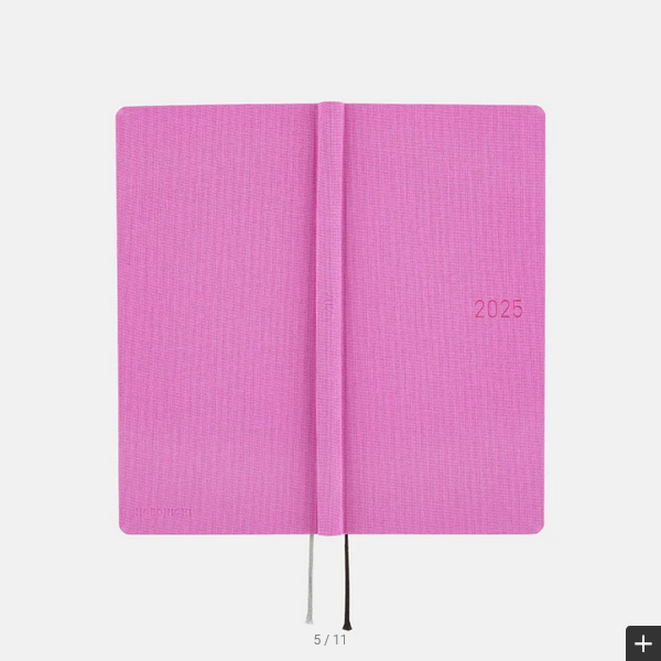 Hobonichi Techo 2025 Planner - Sweet Purple Weeks Hardcover, Weekly Horizontal Layout, English Edition (January Start, Monday Start) | Perfect for Journaling, Scheduling & Productivity