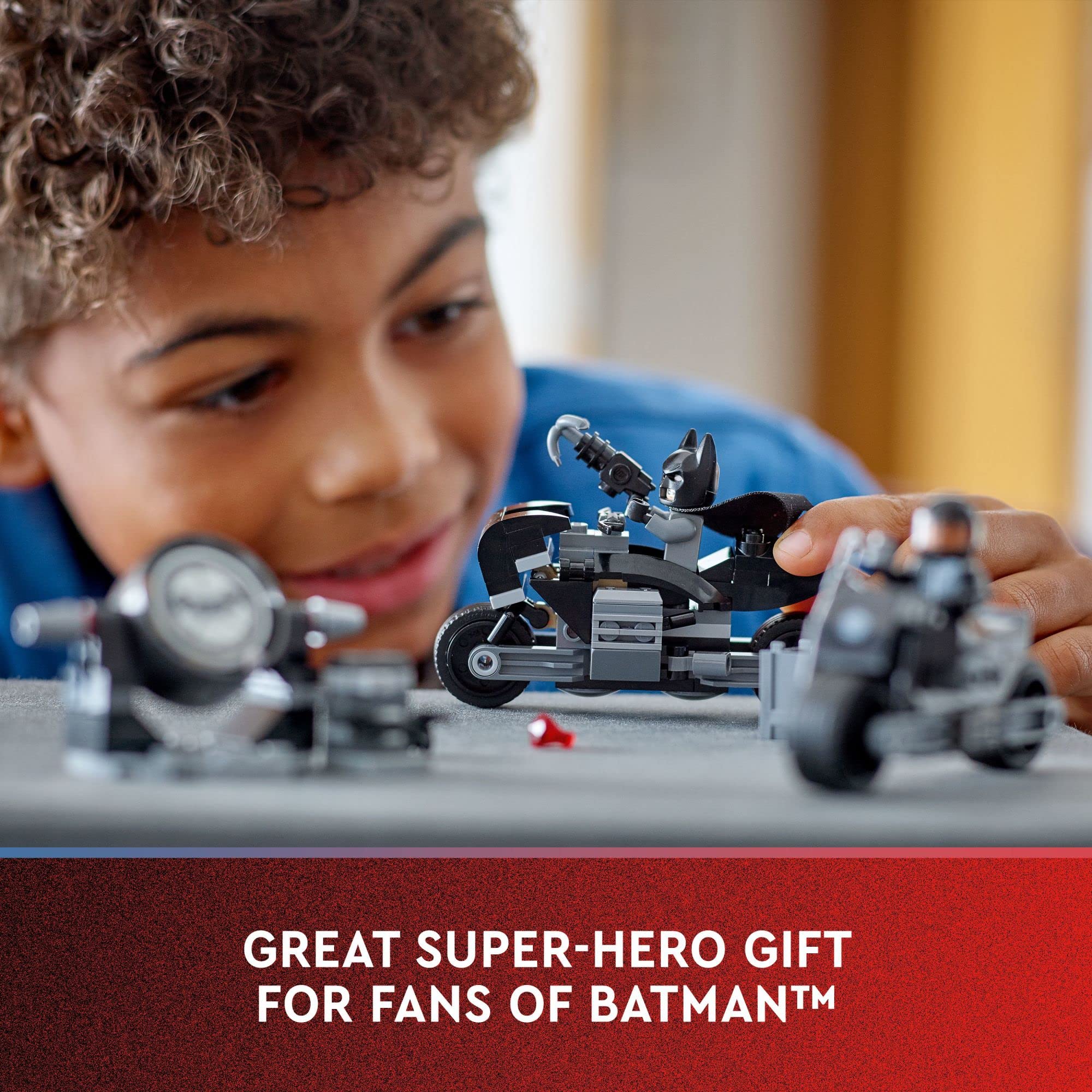 LEGO DC Batman: Batman & Selina Kyle Motorcycle Pursuit 76179 Building Kit - 149-Piece Superhero Toy for Kids Ages 6+ | Action-Packed Play for Superhero Battles & Creative Storytelling