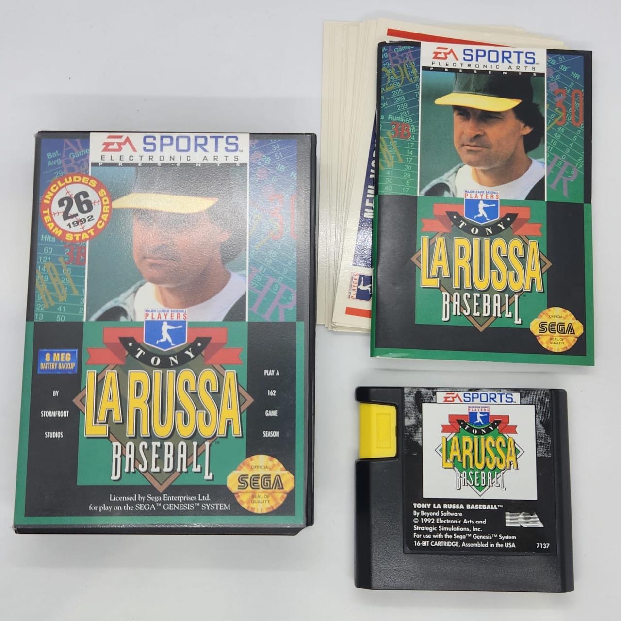 EA Sports Tony La Russa Baseball Game for Sega Mega Drive with Manual - PAL Version | Classic Retro Gaming for Baseball Fans & Collectors
