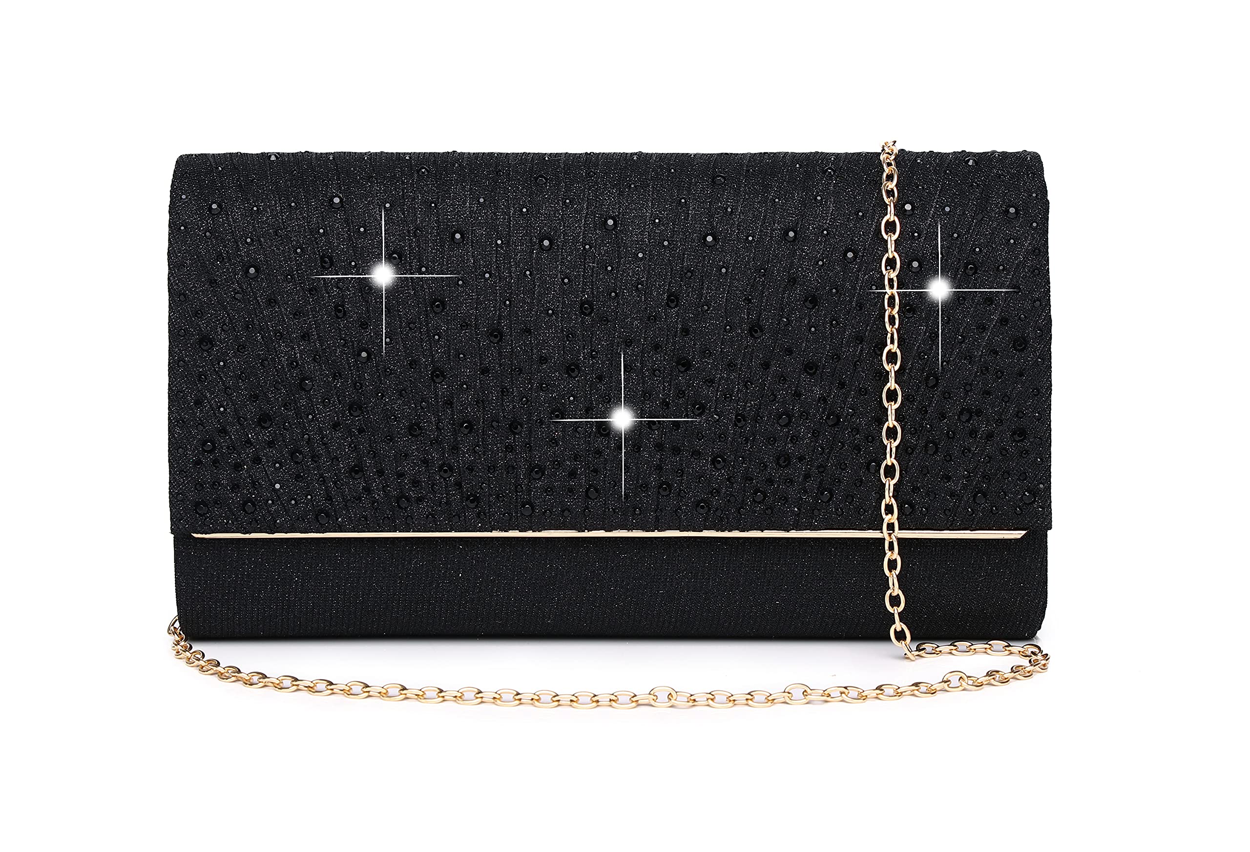 Sparkly Rhinestone Clutch Purse for Women - Elegant Evening Bag for Wedding, Prom, Party & Formal Events - Perfect Christmas Gift & Money Holder - Great for Date Nights, Galas & Special Occasions