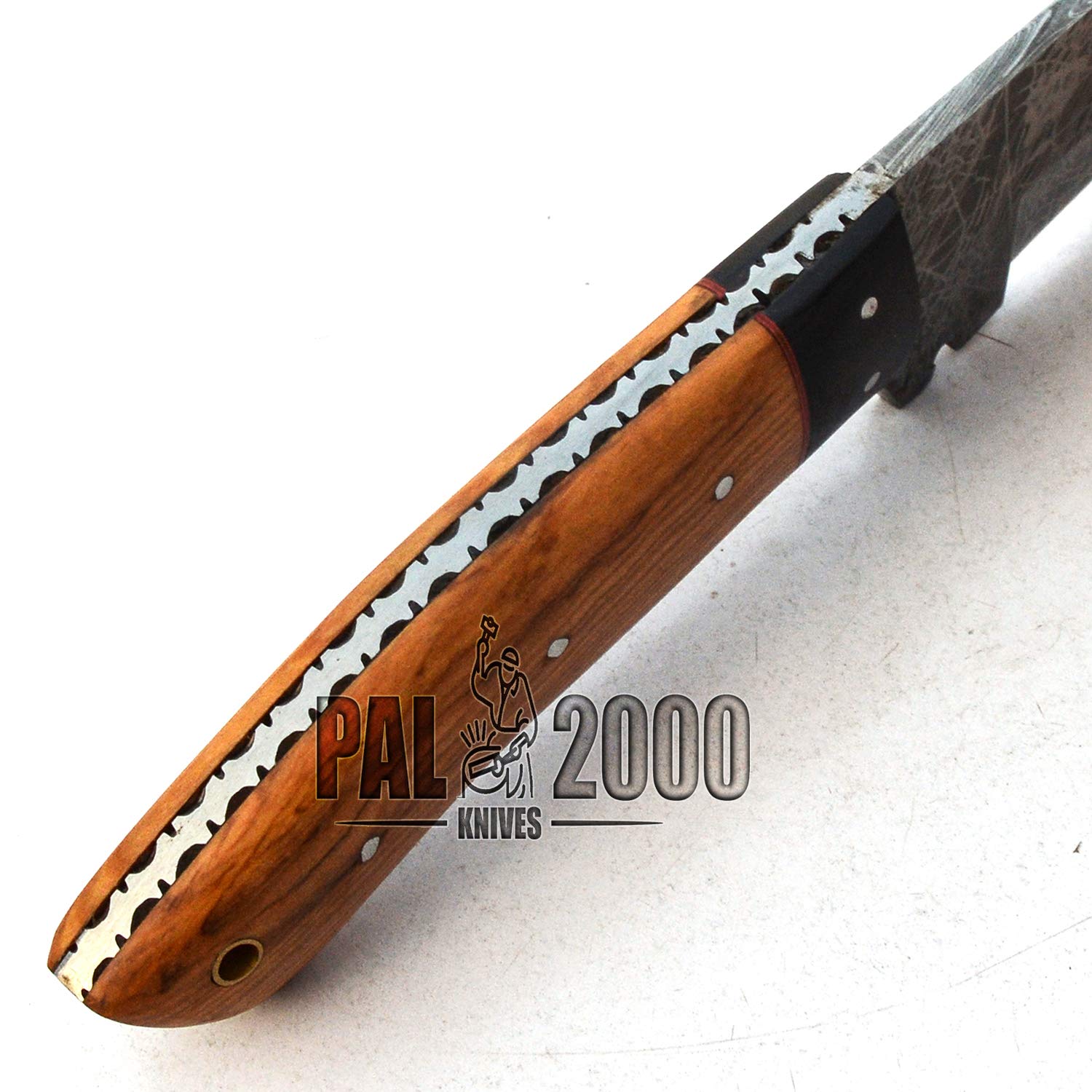 Premium Damascus Steel Custom Knives - Handcrafted Chef Knife with Leather Sheath (SNTS-9729) - Perfect for Outdoor Camping, Hunting & Kitchen Use