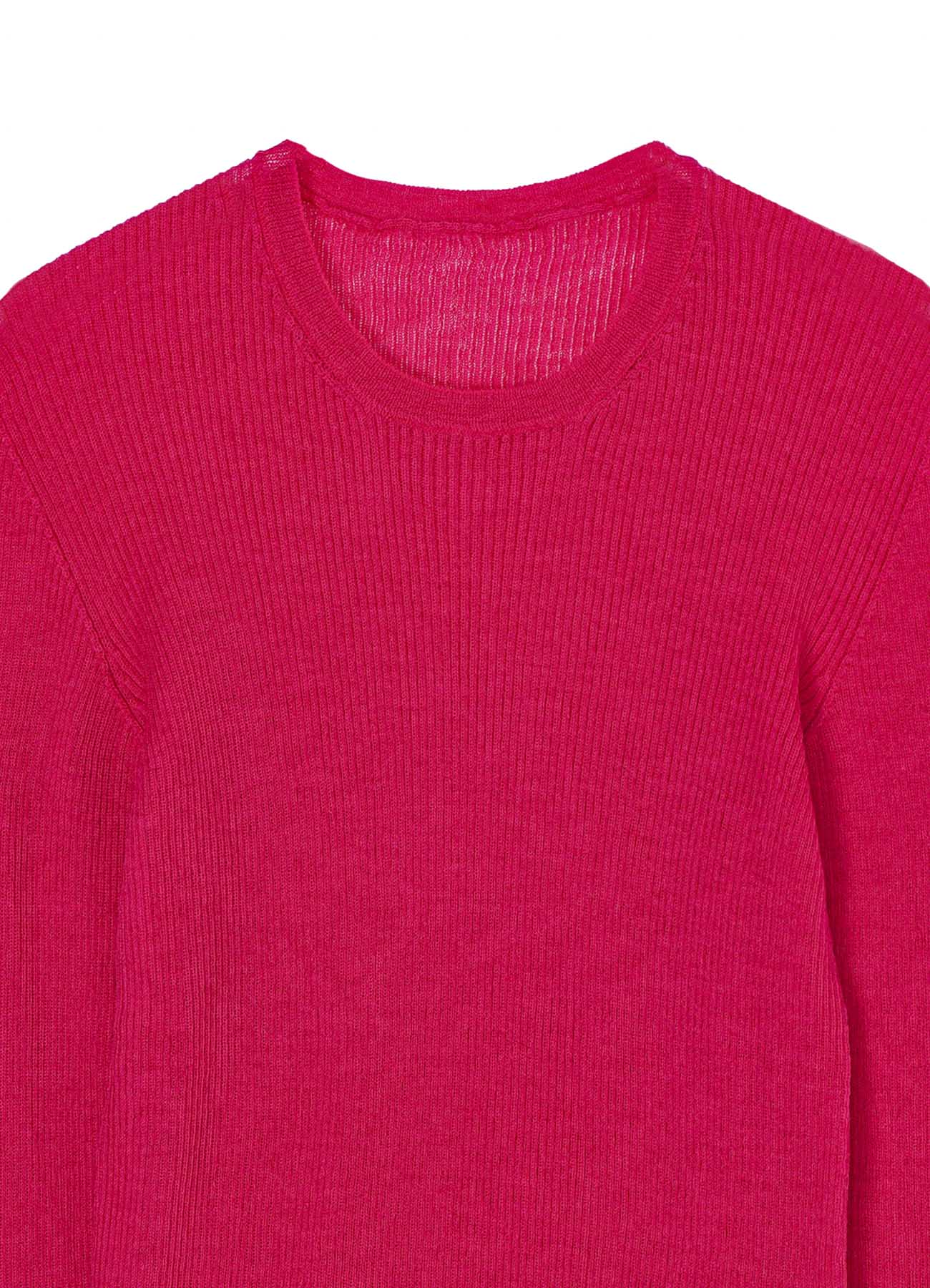 12G2P Rib Round Neck Long Sleeve Pullover Sweater - Cozy & Stylish for Fall & Winter Outfits, Casual Wear & Layering