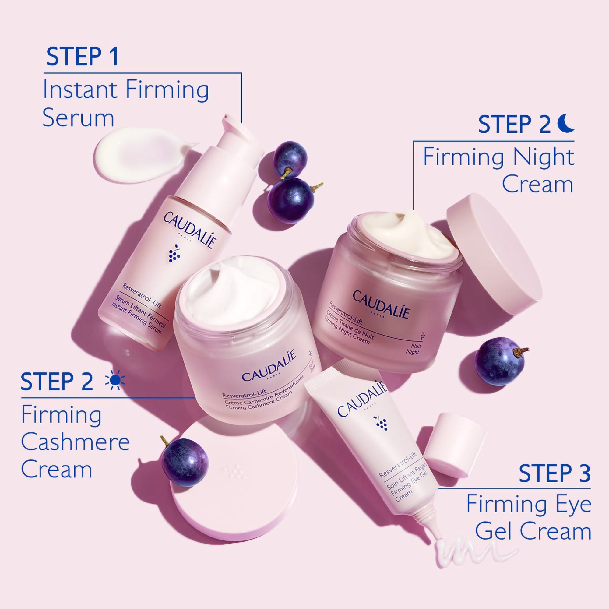 Caudalie Resveratrol Lift Firming Night Cream - Anti-Aging Face Moisturizer for Wrinkles & Fine Lines - Perfect for Nighttime Skincare Routine