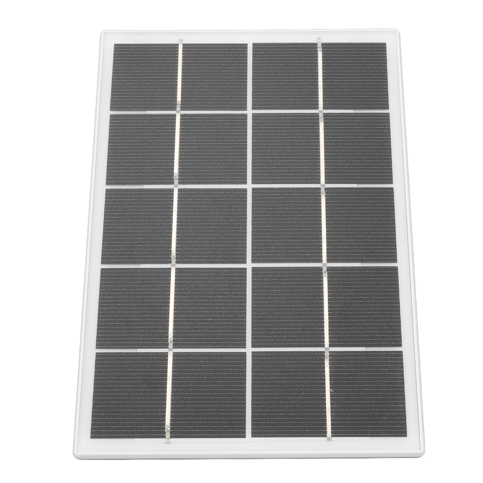 Best Solar Charger Panel 3W 5V Monocrystalline - Portable Solar Power Bank for Android Phones, Security Cameras & Outdoor Devices - Perfect for Camping, Hiking & Emergency Power Backup (White)