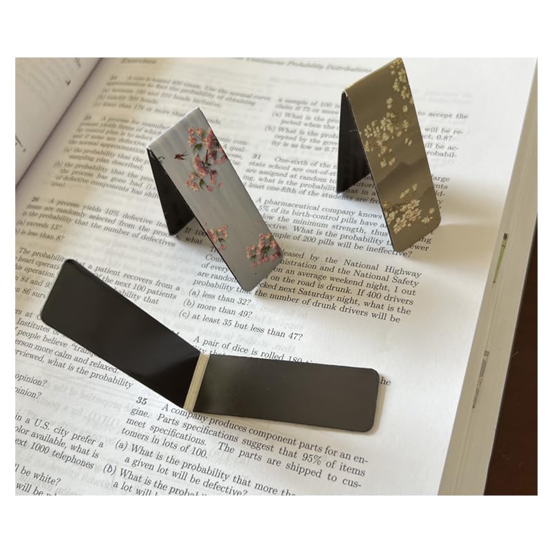 15-Piece Magnetic Bookmarks Set for Women & Men - Floral Style Page Markers for Book Lovers, Students & Teachers | Perfect for Reading, Gifts & Book Club Accessories