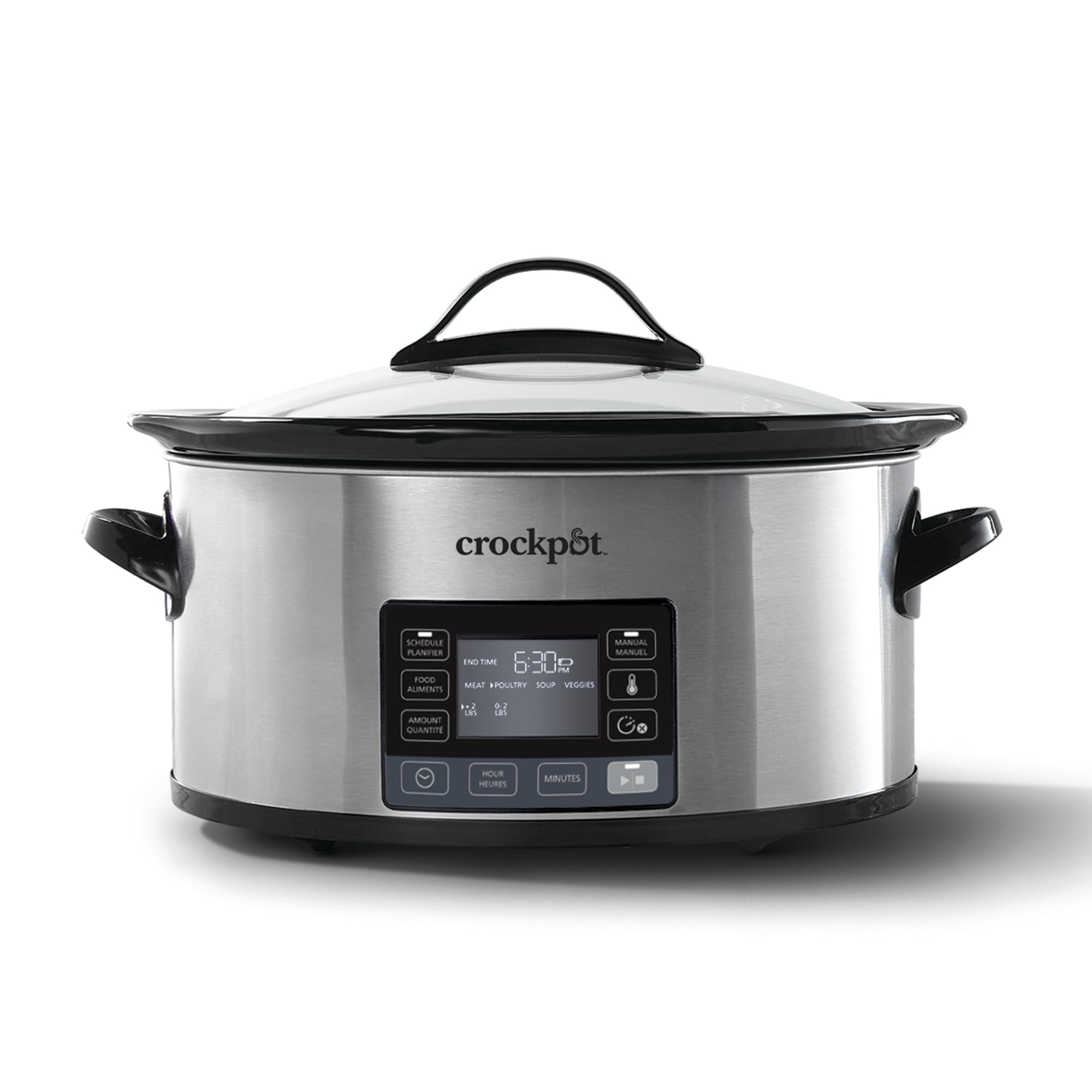 Crock-Pot 6-Quart Programmable Slow Cooker with MyTime Technology | Stainless Steel Cooker for 7+ People (5.7L) | Perfect for Family Dinners, Meal Prep & Party Cooking