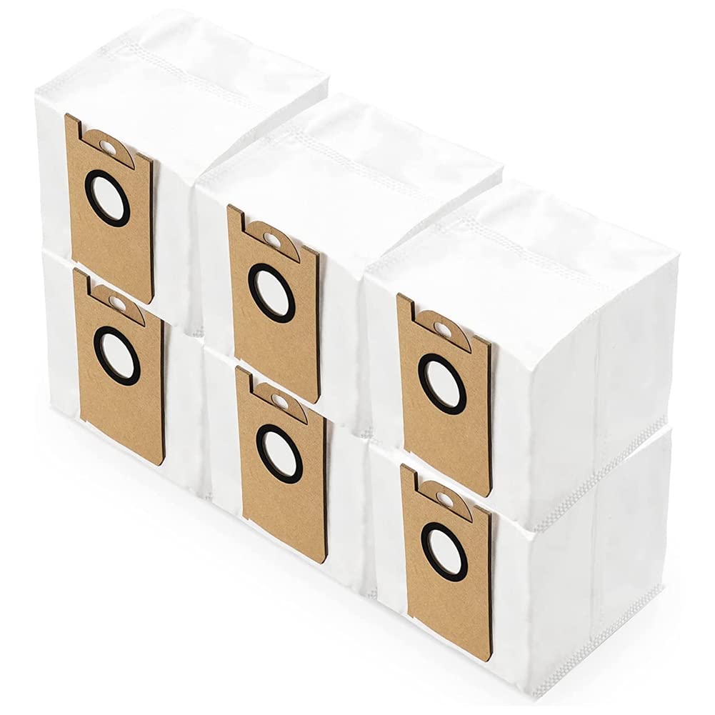 MAKAA 6-Pack Replacement Dust Bags for Neabot Q11 Robot Vacuum Cleaner - Compatible with Household Sweeper, Durable Cleaning Bags for Pet Hair & Dust (Ideal for Hardwood Floors & Carpets)