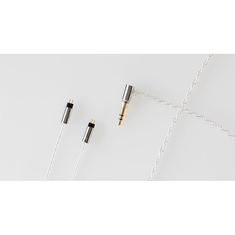 Final Audio C106 2 Pin Silver Coated Upgrade Cable for IEMs - High-Quality Audio Replacement Cable for Musicians & Audiophiles - Perfect for Studio Recording & Live Performances