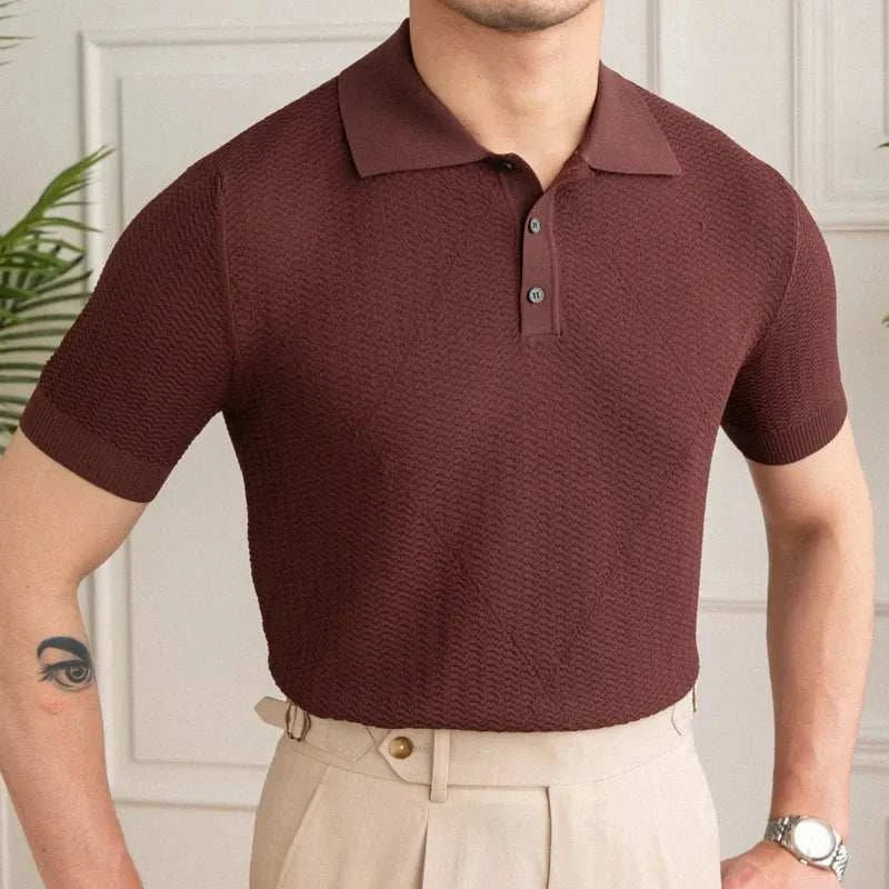 Men's Casual Polo Shirt - Breathable Cotton Short Sleeve Golf Shirt for Work & Weekend Wear | Comfortable Summer Top for Business Casual & Outdoor Activities