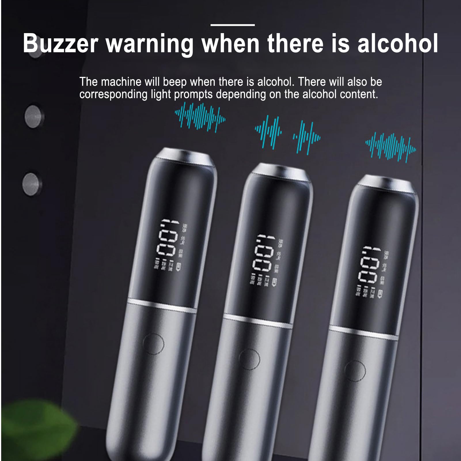 **Digital Breathalyzer - Portable Alcohol Tester with LED Display, Personal Liquor Detector for Accurate BAC Measurement | Ideal for Home, Car, and Workplace Safety Checks**